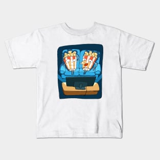 TV and Popcorn Kids T-Shirt